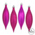 Vickerman N500170 5.5" Fuchsia Drop 4 Finish Asst 8/Bx 