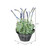 Vickerman FJ190114 - 14.5" Artificial Lavender In Galvanized Pot 
