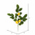 Vickerman FK170701-4 - 20 in. Green/Yellow Salal Leaf Lemon Artificial Spray - 4 Pack