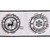 Vickerman QR221346 4"x5yd White North Pole Deer Ribbon