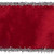 Vickerman QR222038 2.5"x5yd Red Viscose Velvet Ribbon