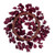 Vickerman FK221024 - 24" Burgundy Dogwood Glitter Wreath