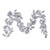 Vickerman FK221472 - 6 ft Silver Gardenia Christmas Garland - Unlit