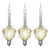 Vickerman V490774 Clear Glitter Bubble Light Replacement Bulbs