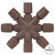 Vickerman X6B6616 LED Set Brown Coaxial 8Way Splitter 2/Bg 