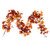 Vickerman FQ220760 - 5 ft Orange Maple Leaf Christmas Garland - Unlit
