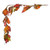 Vickerman FQ222760 - 5 ft Multicolor Oak Leaf Acorn Berry Christmas Garland - Unlit