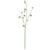 Vickerman FV193978 - 31 in. Yellow Pom Pom Artificial Spray - 3 Pack