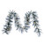 Vickerman G225715LED - 9 ft Green White Flocked Jackson Pine Christmas Garland - Warm White LED