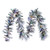 Vickerman G225716LED - 9 ft Green White Flocked Jackson Pine Christmas Garland - Warm White LED