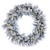Vickerman G225737LED - 36" Flocked Jackson Wreath with Warm White LED Lights