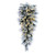 Vickerman G225837LED - 36" Flocked Jackson Teardrop Wreath with Warm White LED Lights