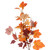  Vickerman FQ220716 - 16" Orange Fall Maple Leaf Wreath 