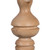 Vickerman JE222114 - 12 inch Light Natural Turned Wood Finial Christmas Ornament - 2 Pack