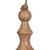  Vickerman JE222315 15" Lt Nat Turned Wood Finial Ornt 2/Bag 