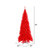 Vickerman K161276LED - 7.5 ft Red Slim Fir Prelit Red LED Christmas Tree