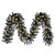 Vickerman K161815LED - 9 ft Black Fir Christmas Garland - Warm White LED