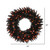 Vickerman K162125LED - 24" Black Fir Wreath with Orange LED Lights