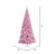 Vickerman K163675 - 7.5 ft Pink Slim Fir Unlit Christmas Tree