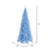 Vickerman K164176LED - 7.5 ft Sky Blue Slim Fir Prelit Sky Blue LED Christmas Tree