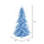 Vickerman K164266LED - 6.5 ft Sky Blue Fir Prelit Sky Blue LED Christmas Tree