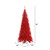 Vickerman K165065 6.5ft Tinsel Red Slim Fir Christmas Tree