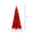 Vickerman K165066LED 6.5ft Tinsel Red Slim Fir Christmas Tree with Lights