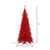 Vickerman K165076LED 7.5ft Tinsel Red Slim Fir Christmas Tree with Lights