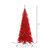Vickerman K165080 - 9 ft Red Tinsel Slim Fir Unlit Christmas Tree