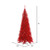 Vickerman K165085 10ft Tinsel Red Slim Fir Christmas Tree Tree