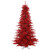 Vickerman K165145 - 4.5 ft Red Tinsel Fir Unlit Christmas Tree