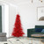 Vickerman K165166LED 6.5ft Tinsel Red Fir Christmas Tree with Lights