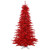 Vickerman K165166LED 6.5ft Tinsel Red Fir Christmas Tree with Lights