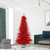 Vickerman K165176LED 7.5ft Tinsel Red Fir Christmas Tree with Lights