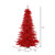 Vickerman K165176LED - 7.5 ft Red Tinsel Fir Prelit Red LED Christmas Tree