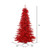 Vickerman K165186LED - 10 ft Red Tinsel Fir Prelit Red LED Christmas Tree