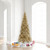 Vickerman K166265 6.5ft Tinsel Champagne Slim Fir Christmas Tree