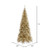 Vickerman K166275 - 7.5 ft Champagne Tinsel Slim Fir Unlit Christmas Tree