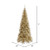 Vickerman K166280 - 9 ft Champagne Tinsel Slim Fir Unlit Christmas Tree