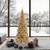 Vickerman K166281LED 9ft Tinsel Fir Champagne Christmas Tree with Lights