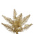 Vickerman K166365 6.5ft Tinsel Fir Champagne Christmas Tree