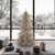 Vickerman K166375 7.5ft Tinsel Fir Champagne Christmas Tree