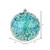 Vickerman N190442D 8" Teal Glitter Hail Ball
