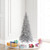 Vickerman K166745 4.5ft Tinsel Silver Slim Fir Christmas Tree