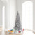 Vickerman K166765 - 6.5 ft Silver Tinsel Slim Fir Unlit Christmas Tree