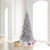 Vickerman K166780 - 9 ft Silver Tinsel Slim Fir Unlit Christmas Tree