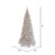 Vickerman K166786LED - 10 ft Silver Tinsel Slim Fir Prelit Warm White LED Christmas Tree