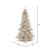 Vickerman K166856LED - 5.5 ft Silver Tinsel Fir Prelit Warm White LED Christmas Tree