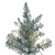 Vickerman K166856LED - 5.5 ft Silver Tinsel Fir Prelit Warm White LED Christmas Tree