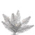 Vickerman K166876LED - 7.5 ft Silver Tinsel Fir Prelit Warm White LED Christmas Tree